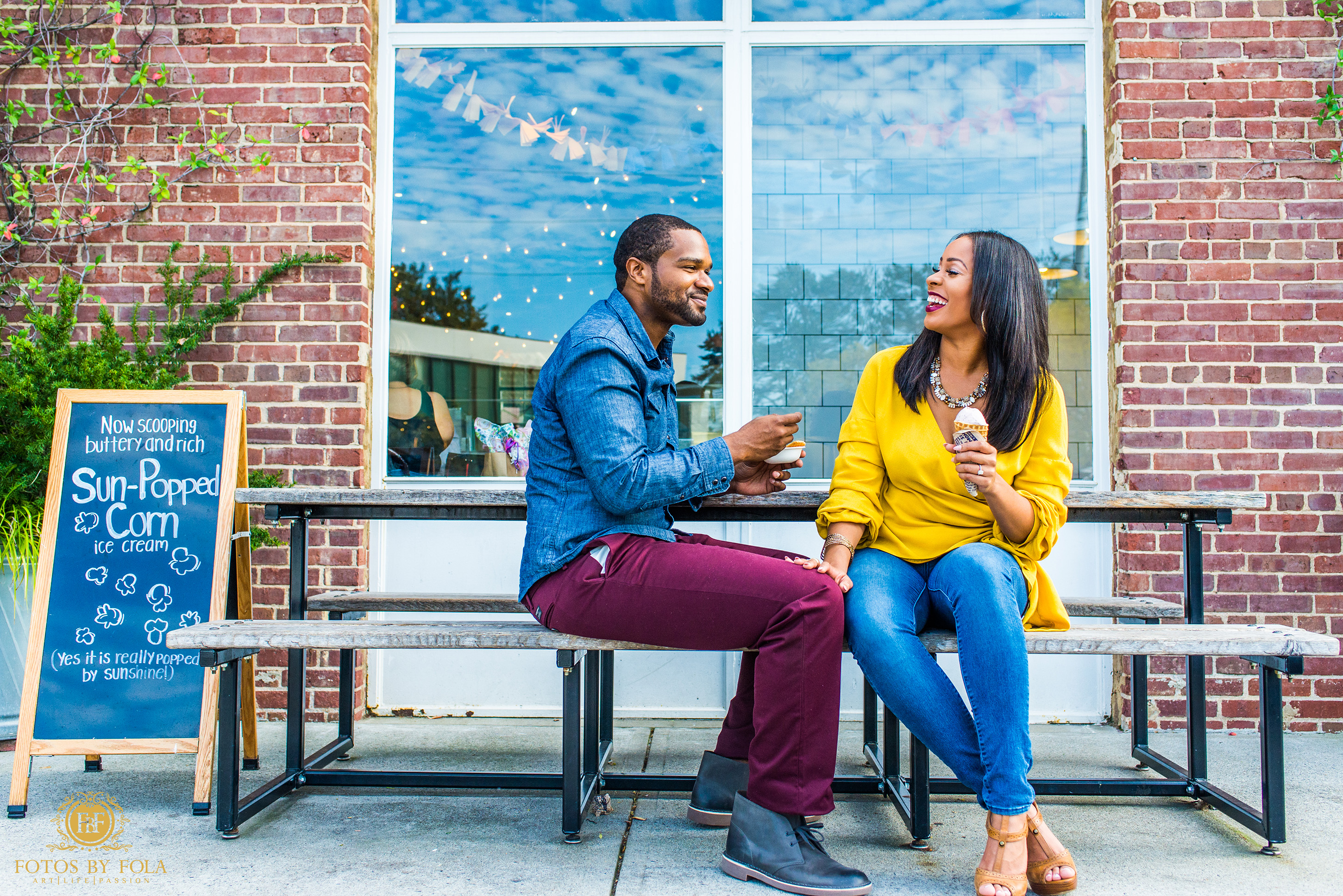 Fotos by Fola | Westside Provisions District | Jennie’s Ice cream | Engagement Shoot | Atlanta Wedding Photographer