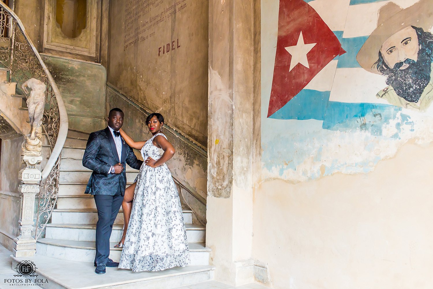 Fotos by Fola | Atlanta Wedding Photographer | Destination Wedding Photographer | Havana Cuba Engagement Shoot | La Guarida | Havana Cathedral | Santa María | Ciudad De La Habana | Cuba | Old Havana
